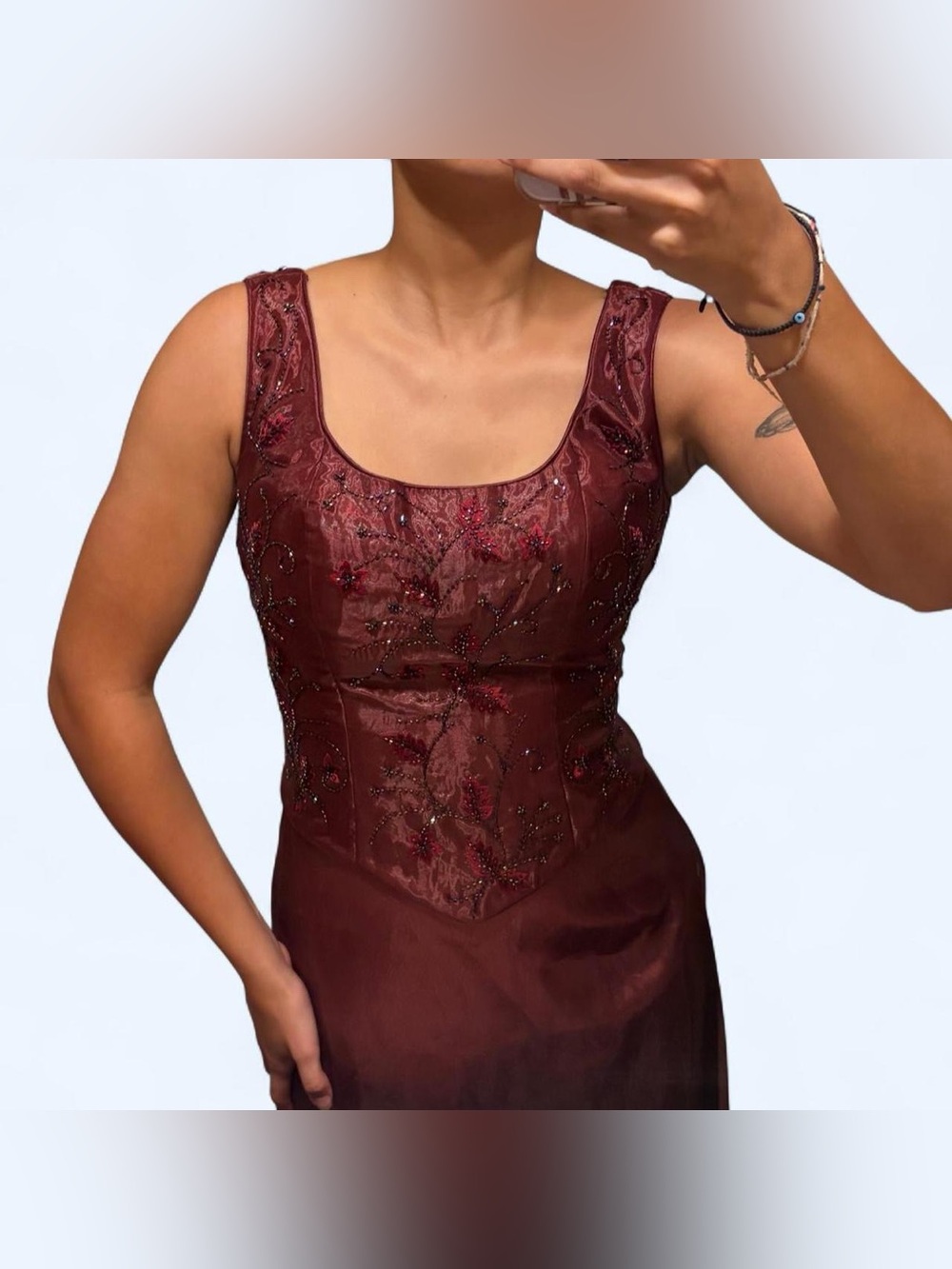 Whimisigoth Floral Beaded Prom Dress by Aspeed!